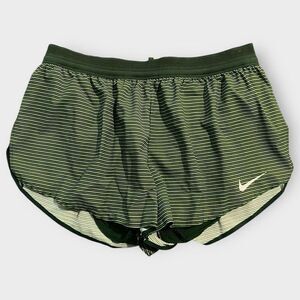 Nike Pro Elite 2” Made In USA Running Shorts Green/Yellow DA2940-345 Mens XL New